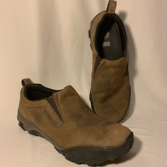 Merrell Other - Merrell Vibram Ortholite Brown Men’s Shoes sz 8 Ortholite Slip On Hiking